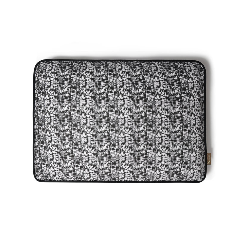Oreiller rectangulaire pour chien Frolique, Petit (l 28 po x P 20 po x H 4 po), Éclaboussures de blanc