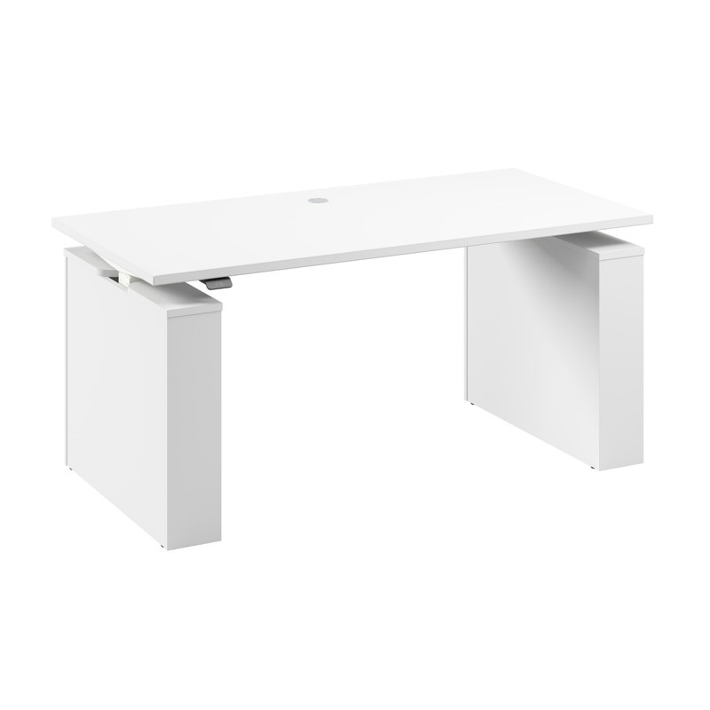 Bush Business Furniture Stratus 60W X 30D Electric Height Adjustable Standing Desk, White