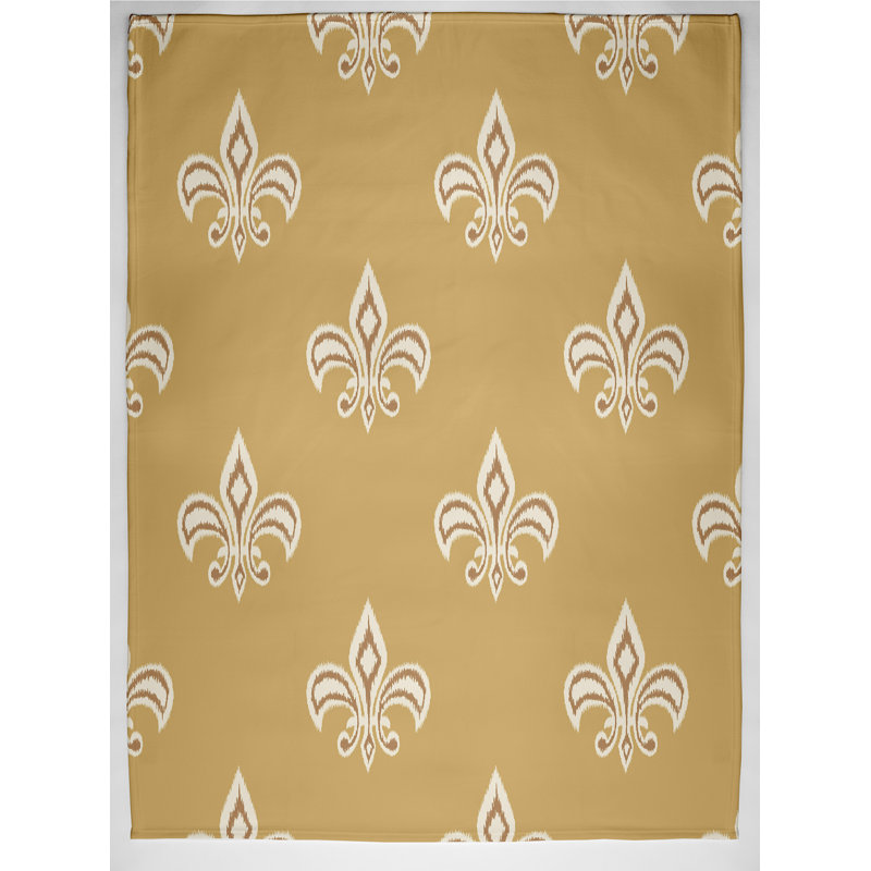 Dias Plain Weave / Muslin Throw Blanket, Yellow
