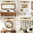 Modern Farmhouse Wood Vanity Light, Solid Wood & Black Metal Bathroom Vanity Lights With Clear Glass Shade-1190770956
