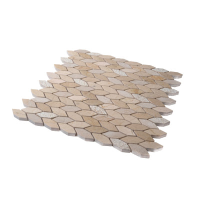 11.8" x 12" Marble Novelty Mosaic Wall & Floor Tile