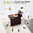 Couch Cup Holder Tray - 3 In 1 Couch Arm Table With 360° Rotating Phone Holder, Foldable Sofa Arm Tray For Drink Table, Snacks Table,Hold Cellphone Remote Or Books-2042852721