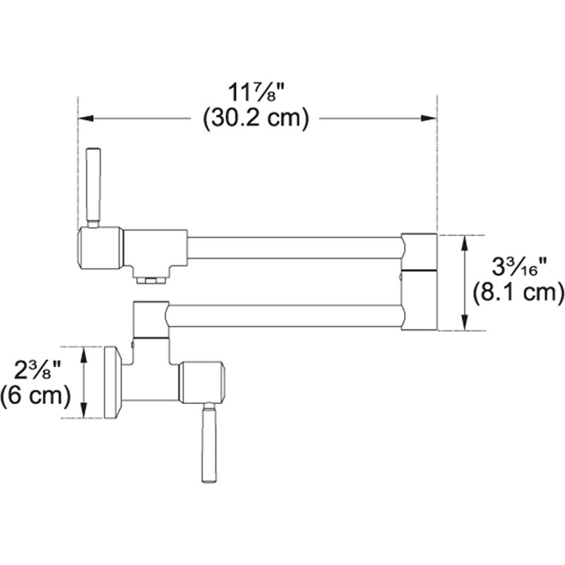Absinthe Pot Filler with Accessories, Satin Nickel