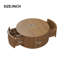 Table basse cylindrique ronde avec 2 tiroirs de rangement cachés