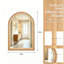 Miroir mural en bois avec bordure perlée-1579684278-1579684279