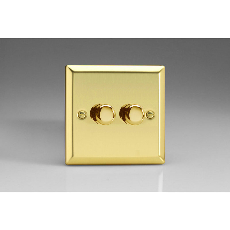 Wall Mounted Dimmer, Victorian Brass