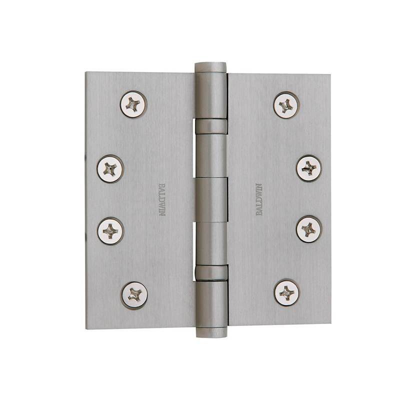 4" H x 4" W Ball Bearing Single Door Hinge, Distressed Antique Nickel, Yes