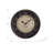 Clocks, 16" Round, Wall Clock, Antique Brown, Transitional