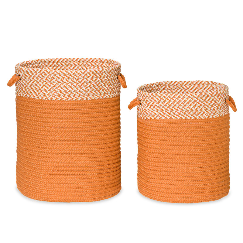 Paniers d'extérieur Splash, Orange, H 18 po x l 15 po x P 15 po