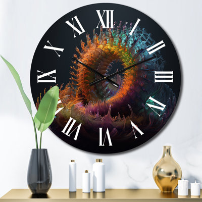 Horloge murale spirales 3D
