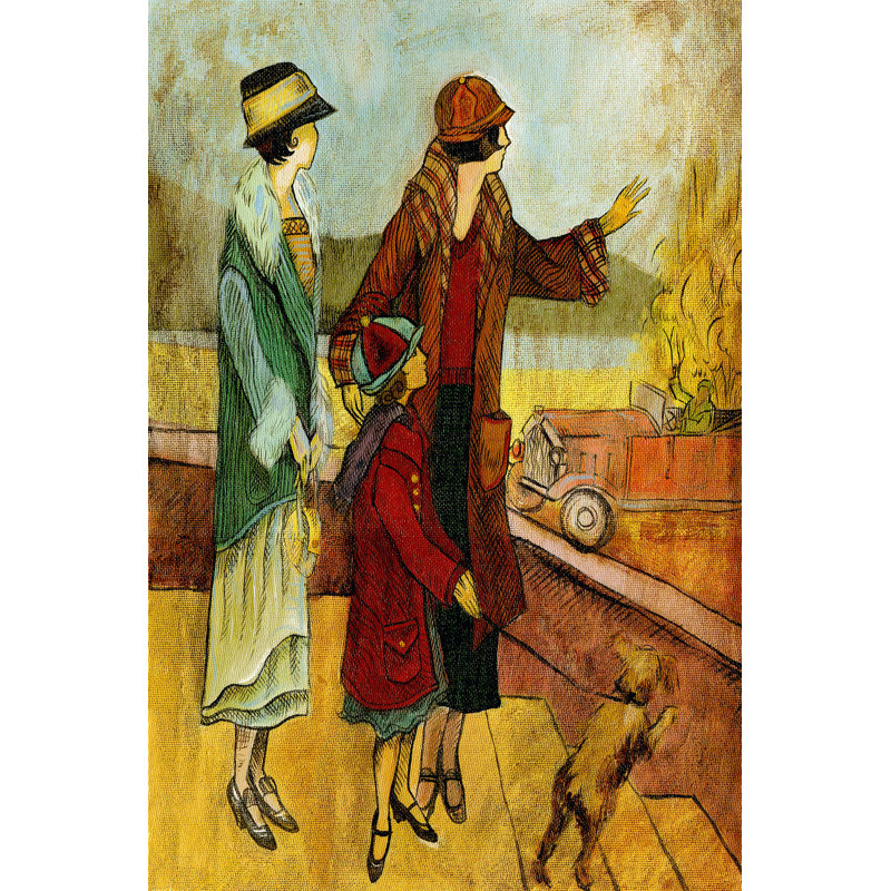 Girls & Cars II by Danielle Harrington - Wrapped Canvas Art Prints, 46cm H x 30cm W