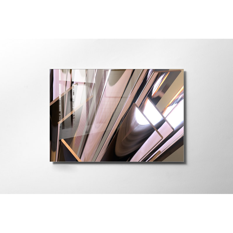 Élégante peinture décorative en verre trempé de 19,7 po x 27,6 po | 100% verre trempé, épaisseur: 0,16 pouce | Parfait pour la décoration intérieure, le salon et le bureau | Superbe œuvre d'art avec une esthétique moderne