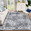 Grand tapis - tapis lavable à la machine, tapis en velours pliable antidérapant, tapis à poils courts et à imprimé rétro doux-1331692752