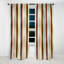 Retro Revival Striped Motif II - Rideau à rayures - Rideau occultant à rayures - 1 panneaux-107546121