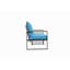 Ensemble de 2 chaises d'extérieur en acier avec meubles de patio