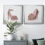 Golden Shoe I - ensemble de 2 reproductions d'art sur toiles-809879449-809879450