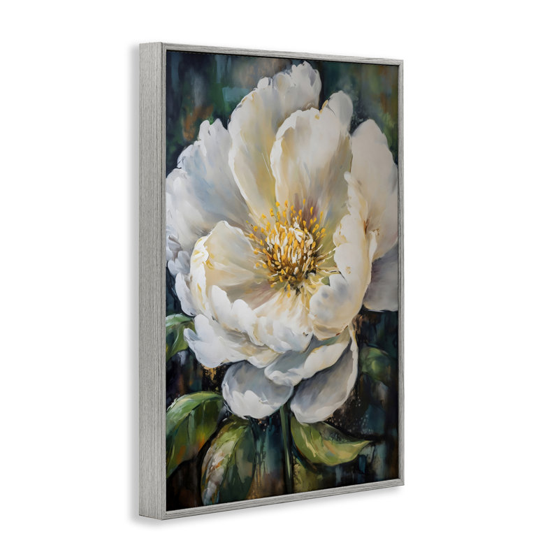 Jolie giclée encadrée de fleurs peintes, design par Creative Studio, Estampe numérique Farmhouse, H 30 po x l 20 po