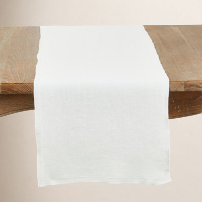 Stonewashed Overlock Edge Table Runner