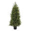 The Holiday Aisle® 5 ft. Pre-Lit Cypress Tree in Nursery Pot