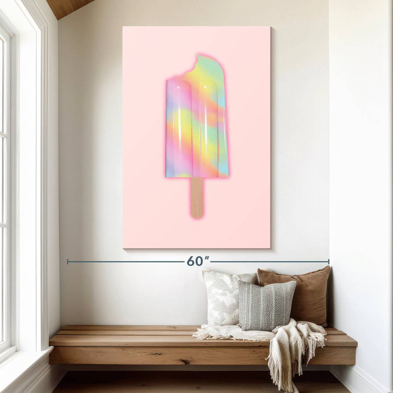 Yarlin Unicorn Popsicle, 51" H x 34" W