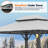 Horizon 12' x 12' Hard Top Gazebo With Solar Self Powered LED Lights, Mosquito Netting and Canopy Hook