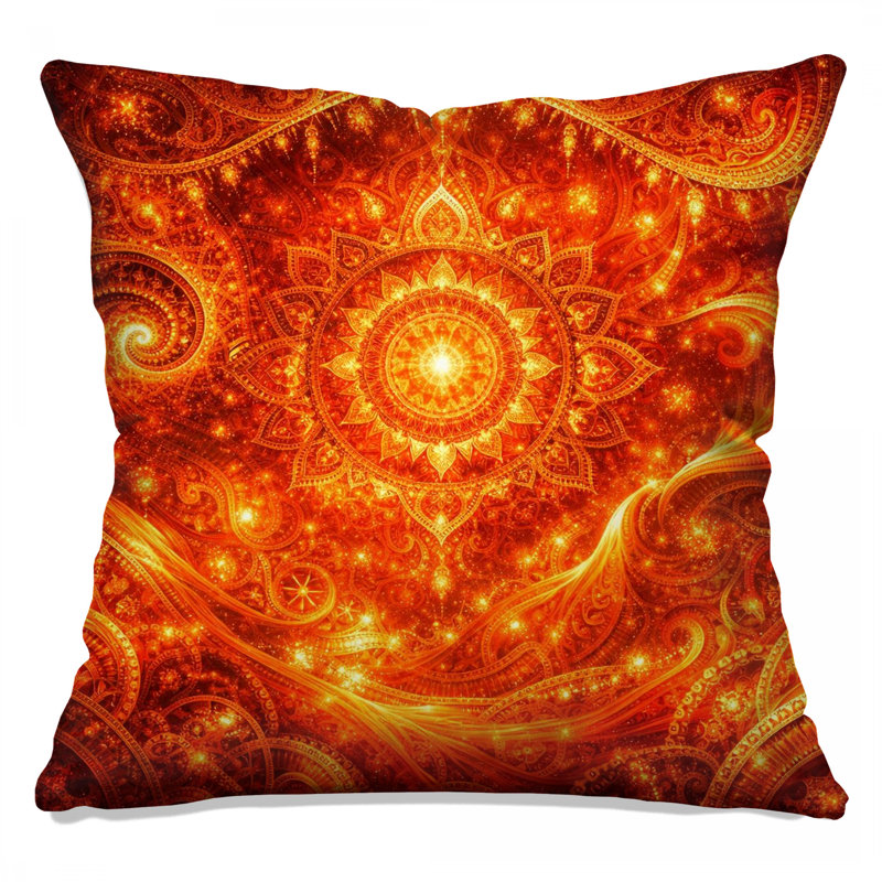 Intricate Mandala Art Double Sided Throw Pillows, 20 x 20 inches
