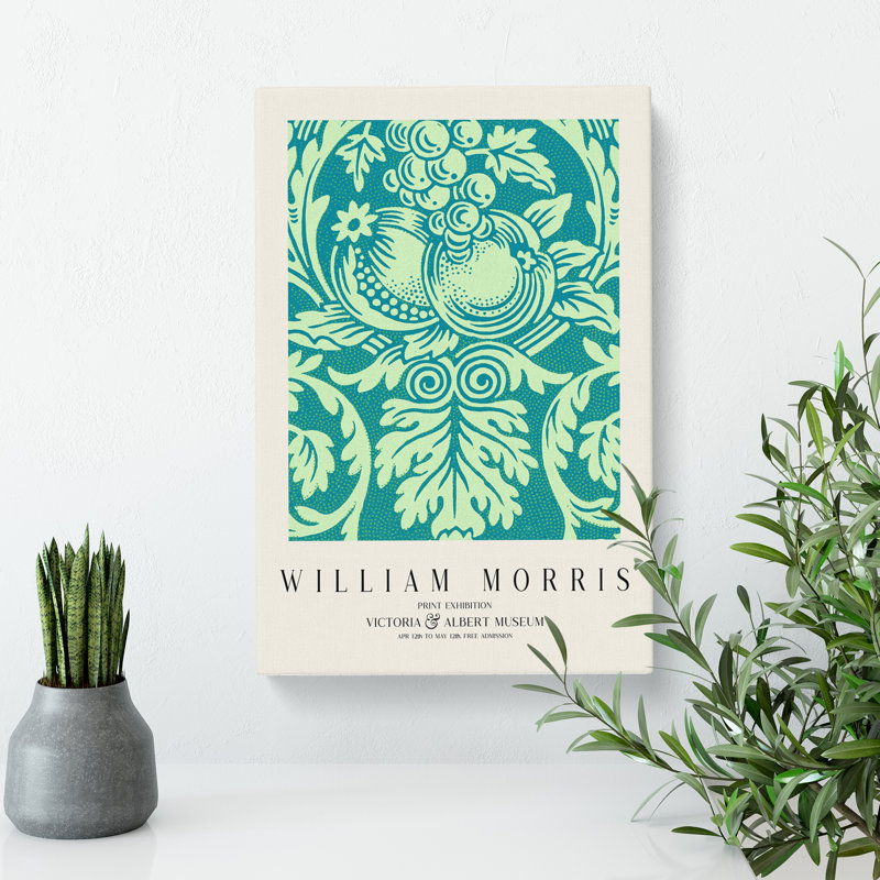 Queen Anne Print by William Morris - Wrapped Canvas Painting, 60cm H x 40cm W x 3cm D