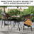 Oberry 28" Outdoor Dining Table