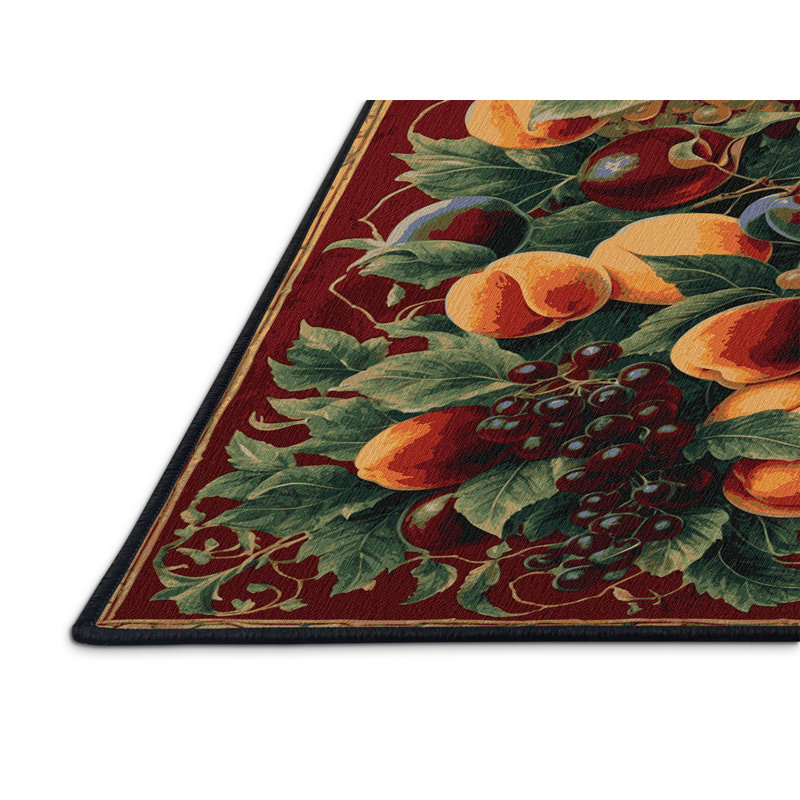 Tapis noir français lavable à la machine, Carré 3 pi