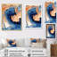 Nuage de marbre bleu et beige I - impression-700258961-700258960