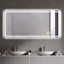 Miroir de salle de bain à DEL avec miroir avant et miroir de salle de bain