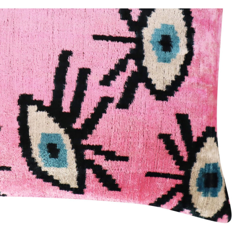Velvet Rectangular Pillow Cover & Insert, Pink