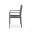 Chaise de salle à manger moderne en aluminium avec siège en corde (ensemble de 2)