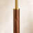 71" Arched Floor Lamp, Walnut Solid Wood Pole with 3 Color Temperature LED Bulb