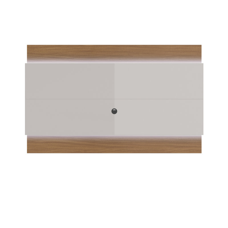 Franklin Floating TV Stand for TVs up to 88", Maple Cream / Off White