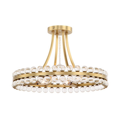 Clover 4-Light Semi Flush Mount