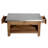 Crockett 36"W Industrial Rustic Solid Wood Frame Rectangular Coffee Table With Storage