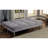 Contemporary Style Gray Microfiber Futon With Legs And Extra Support, Converts To Bed For Sewing, 67"L X 28"W 31"H In Finish Lazy Sundays,