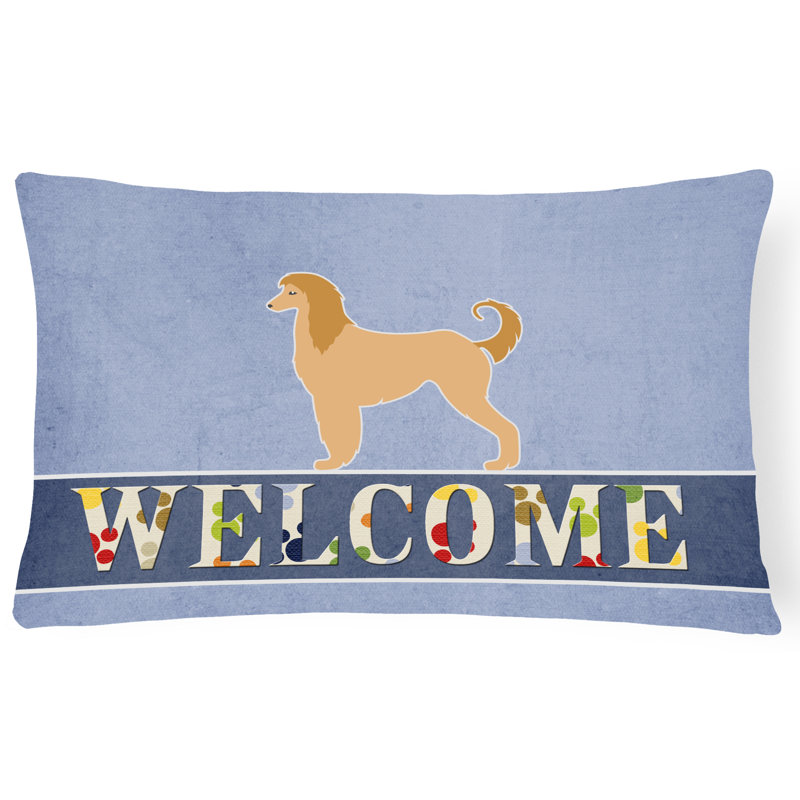 Coussin afghan «Welcome»