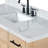 ARIEL Broeder Single Sink Bathroom Vanity with Italian Carrara Marble Top-77548892-77548867