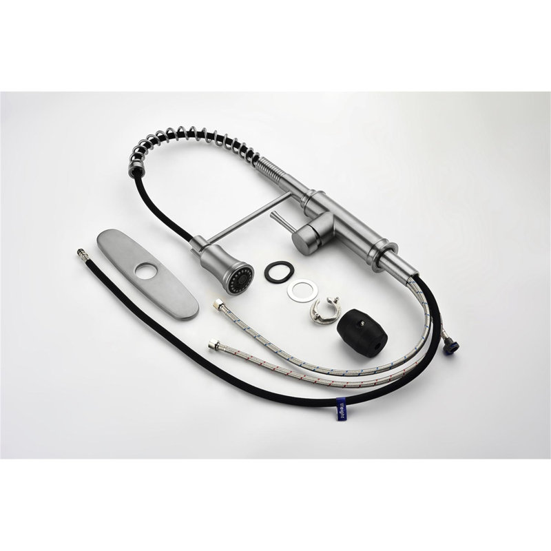 Pull Down Single Handle Spring Kitchen Faucet