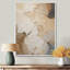 «Beige minimalisme élégance en fleurs», reproduction d'art sur toile, impression sur toile beige-97037183-97037192-119772770