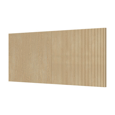 Couvre-tête ondulé en bois 60,8 po Hayes