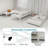 Heavy-Duty Sturdy Meta Twin Over Twin Bunk Bed/L/ Noise Reduced/ Safety Guardrail/No Box Spring Needed,White-1970064806