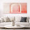 Décoration murale Blush Arch Glow I - rose