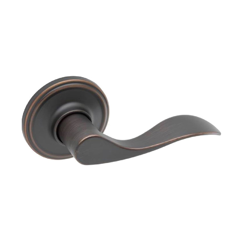 Fausse poignée de porte simple, Droite, Bronze toscan
