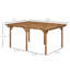 Pergola d'extérieur 12 pi x 16 pi, treillis de jardin en bois avec structure stable pour supporter les plantes grimpantes, jardin, patio, cour, terrasse, brun-98232515