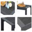 Table basse d'extérieur 43 po en aluminium 43 po
