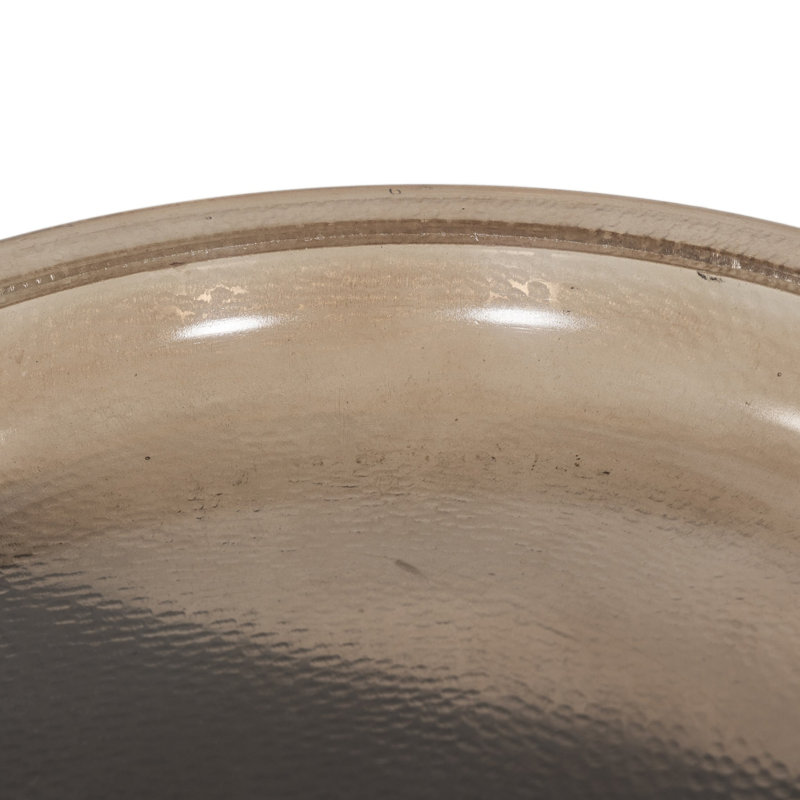 Runa Decorative Bowl, Smoked Brown/Distressed Bronze