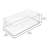 iDesign Recycled Plastic Pantry Storage Bin with Integrated Handles – 16” x 8” x 5”, Clear Bin